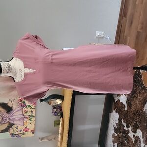 Form Fitting Pink Dress